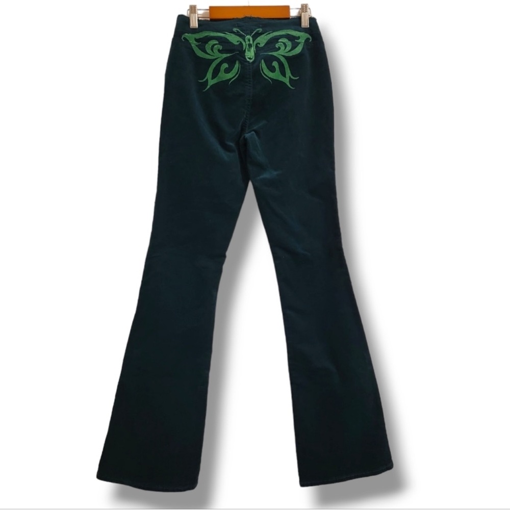 PacSun Low Rise Bootcut Corduroy Flare Pants Tall Size 26 Teal - Picture 7 of 12